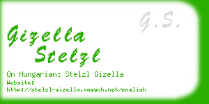 gizella stelzl business card
